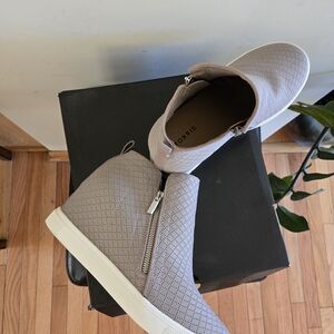 Torrid Perforated Slip-On Wedge Sneakers in Light Taupe Size 11.5